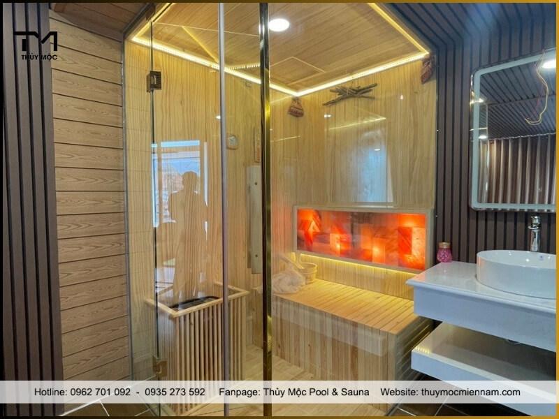 Thi công phòng xông khô tại nhà - Thủy Mộc