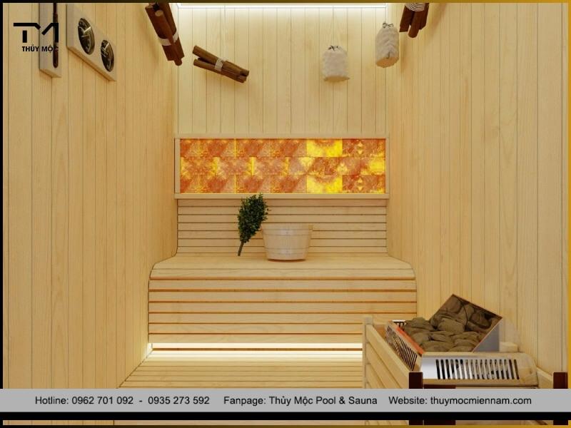 Phòng xông hơi khô đá muối Himalaya sang trọng