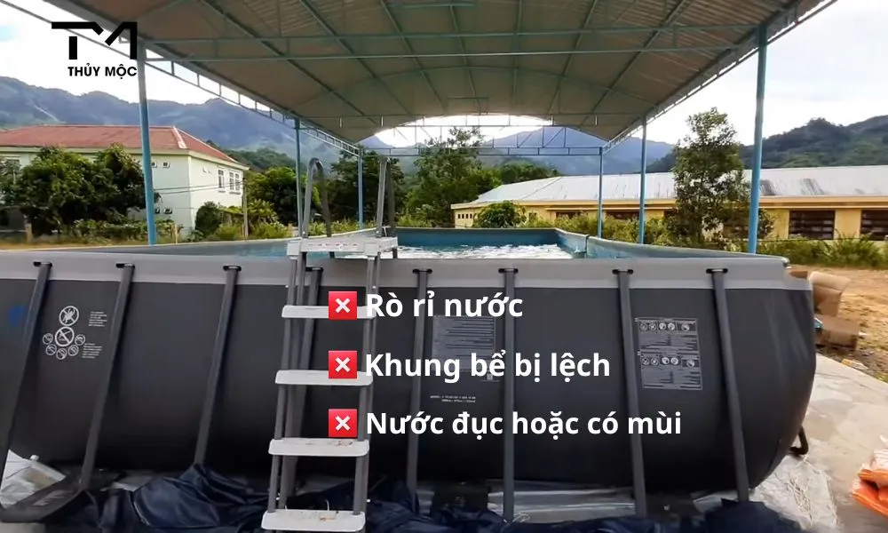 Các lỗi thường gặp khi lắp bể bơi bạt