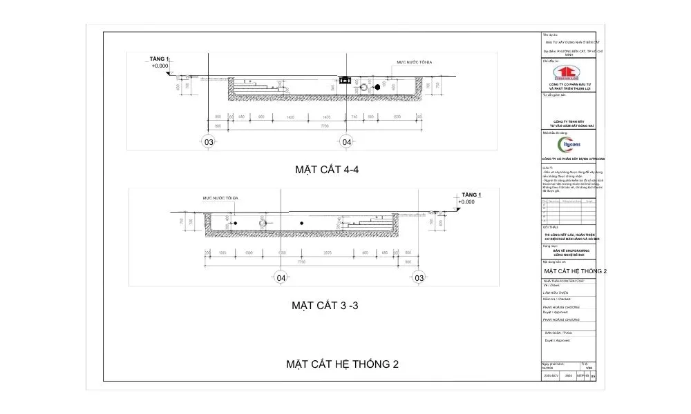 mặt cắt 3-3 thi công tại phường bến cát, Tp Hồ Chí Minh