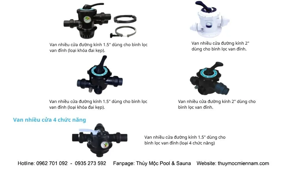 6 chế độ vận hành của van bình lọc