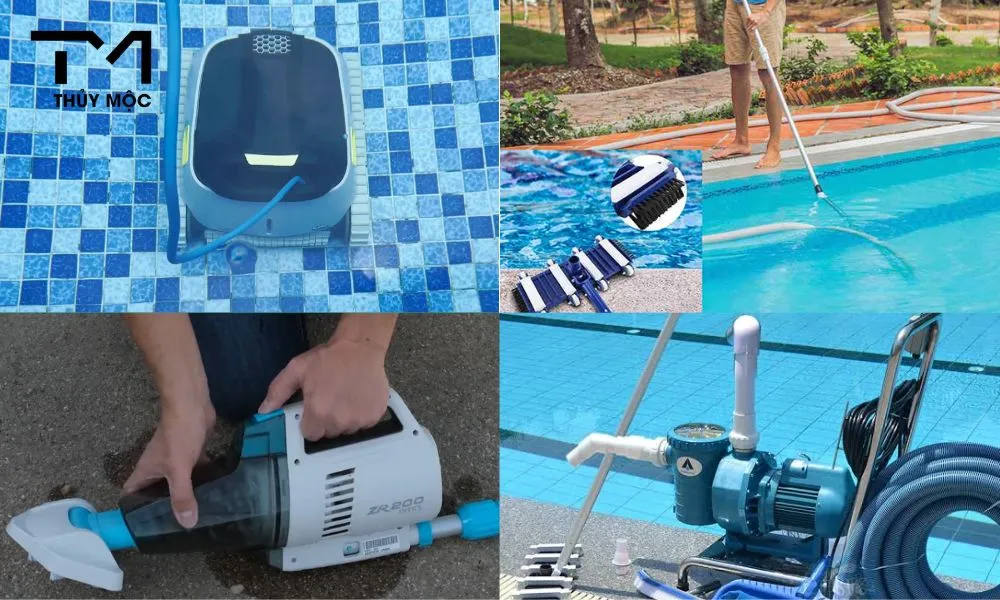 các loại máy hút cặn đáy bể bơi hiện nay