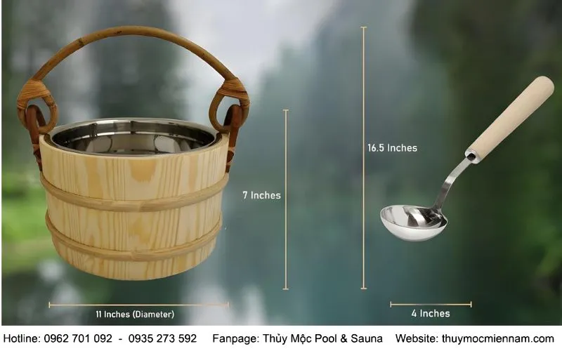 Hướng dẫn sử dụng an toàn bộ xô gáo gỗ đựng nước Sawo từng bước
