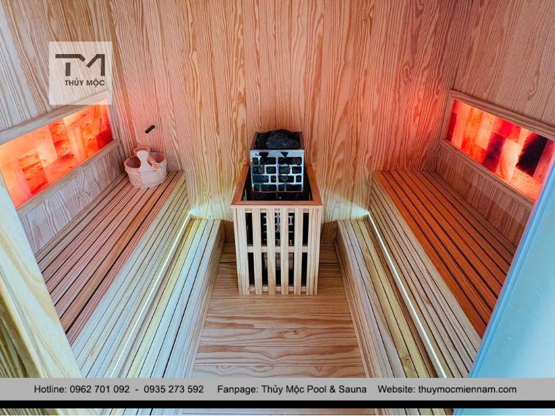 tư vấn chọn bộ xô gáo gỗ phù hợp cho phòng xông hơi