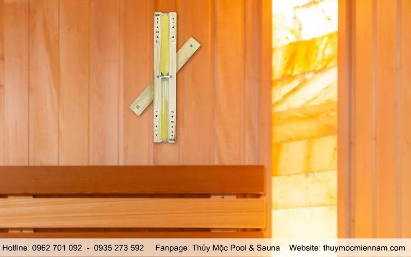 ứng dụng đồng hồ cát phòng xông hơi khô trong phòng xông hơi gia đình và spa
