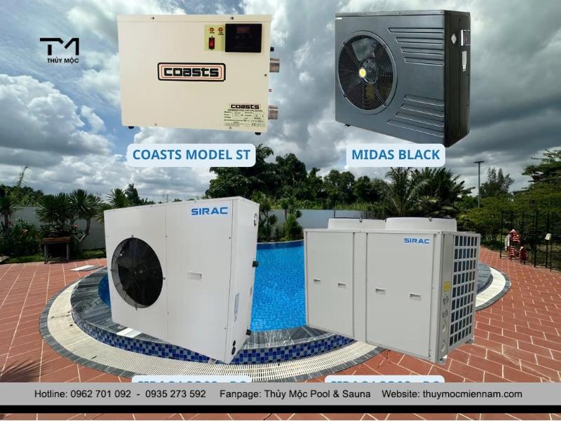 các dòng máy gia nhiệt hồ bơi phổ biến