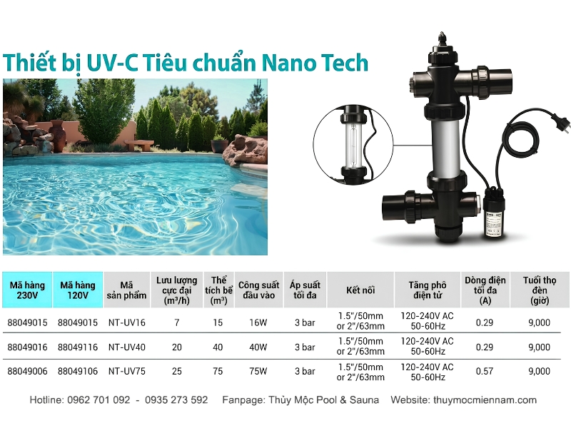 Hướng dẫn lắp đặt và bảo trì đèn UV Emaux NT-UV16